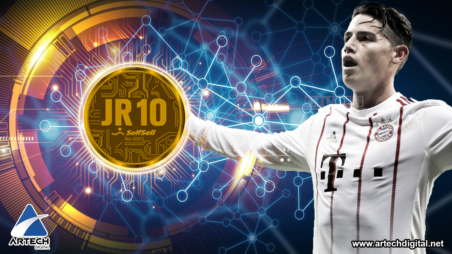 James Rodríguez se juega su propia criptomoneda “JR10 TOKEN” con la cual espera más que un gol