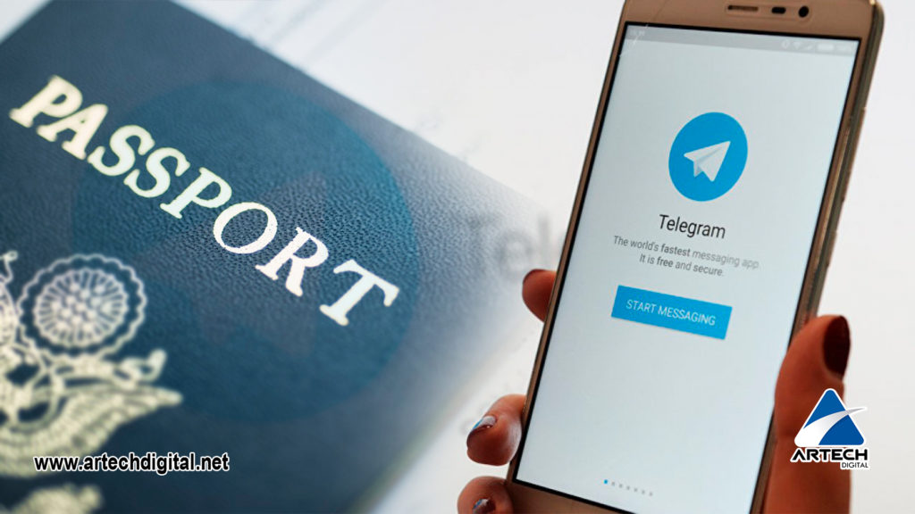 Pasaporte Telegram - Artech digital