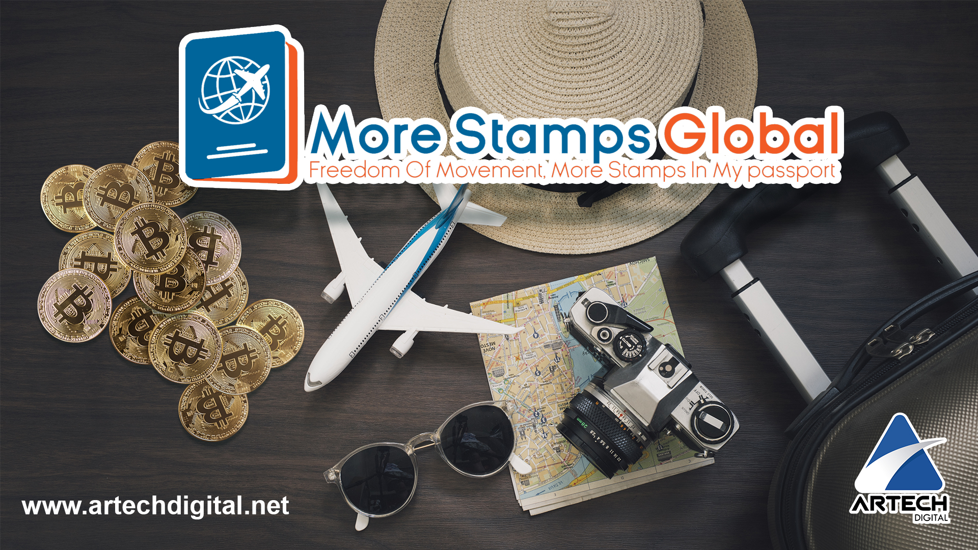 ¿Listos para viajar por el mundo con criptomonedas? Con More Stamps Global, es posible.