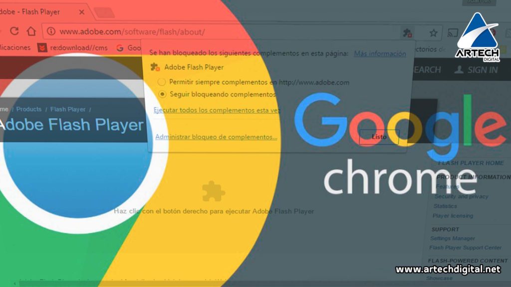 Flash en Chrome - Artech Digital