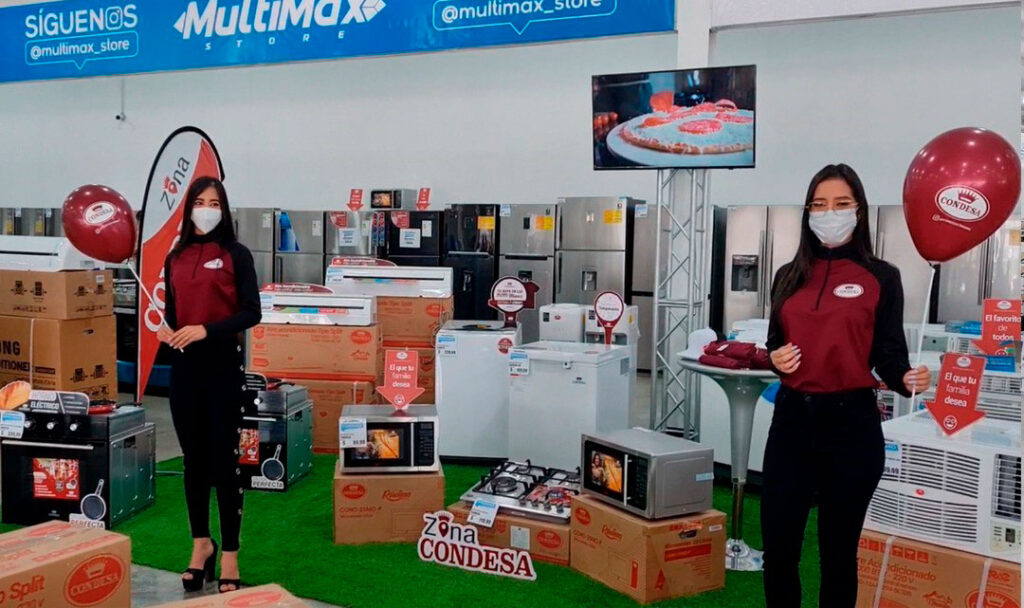 condesa presente en multimax store