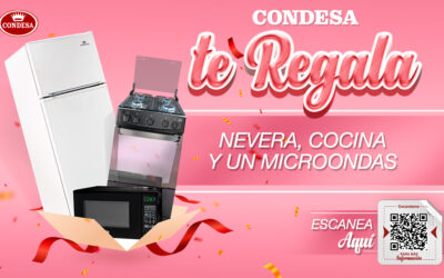 Condesa te regala: Una Nevera, Una Cocina y Un Microondas