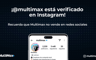 ¡@multimax está verificado en Instagram! Recuerda que Multimax no vende en redes sociales
